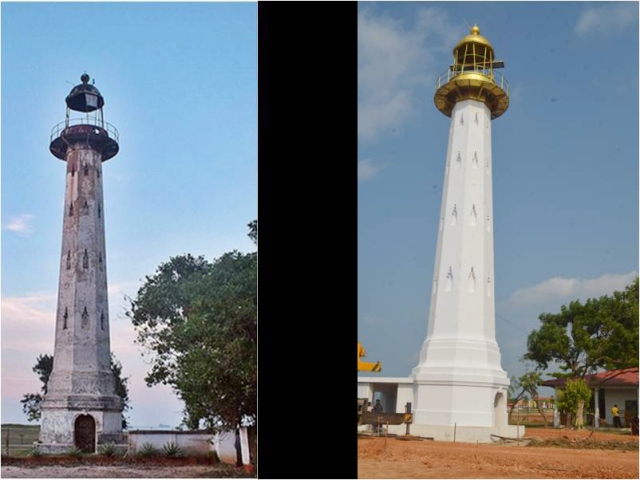 Kankesanthurai Light House new and old