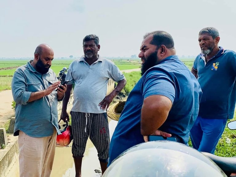 வெள்ளத்தால் பாதிக்கப்பட்ட வயல் பிரதேசங்களை பார்வையிட்டார் தாஹிர் MP!